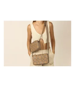 Bolso Bandolera Con Solapa Trenzada Rebeca