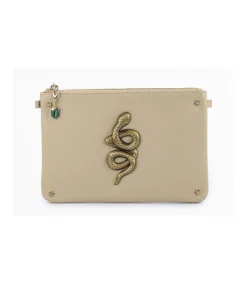 Bolso Clutch Talisman Serpiente Nappa