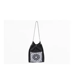 Bolso Plegable Bordado Cachemira
