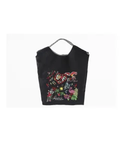 Bolso Plegable Bordado Tropical Bolsos Plegable