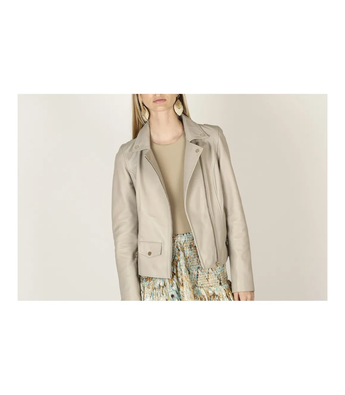 Chaqueta Biker Estrellas