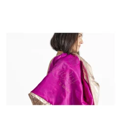 Chaqueta Biker Metalizada