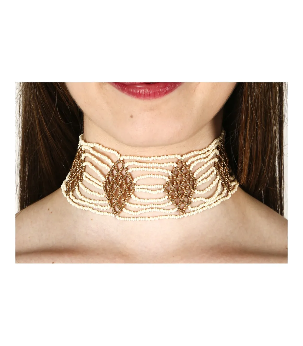 Choker Collar abalorios