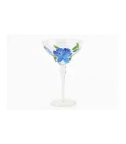 Copa Margarita Pintado A Mano Flores Love&home