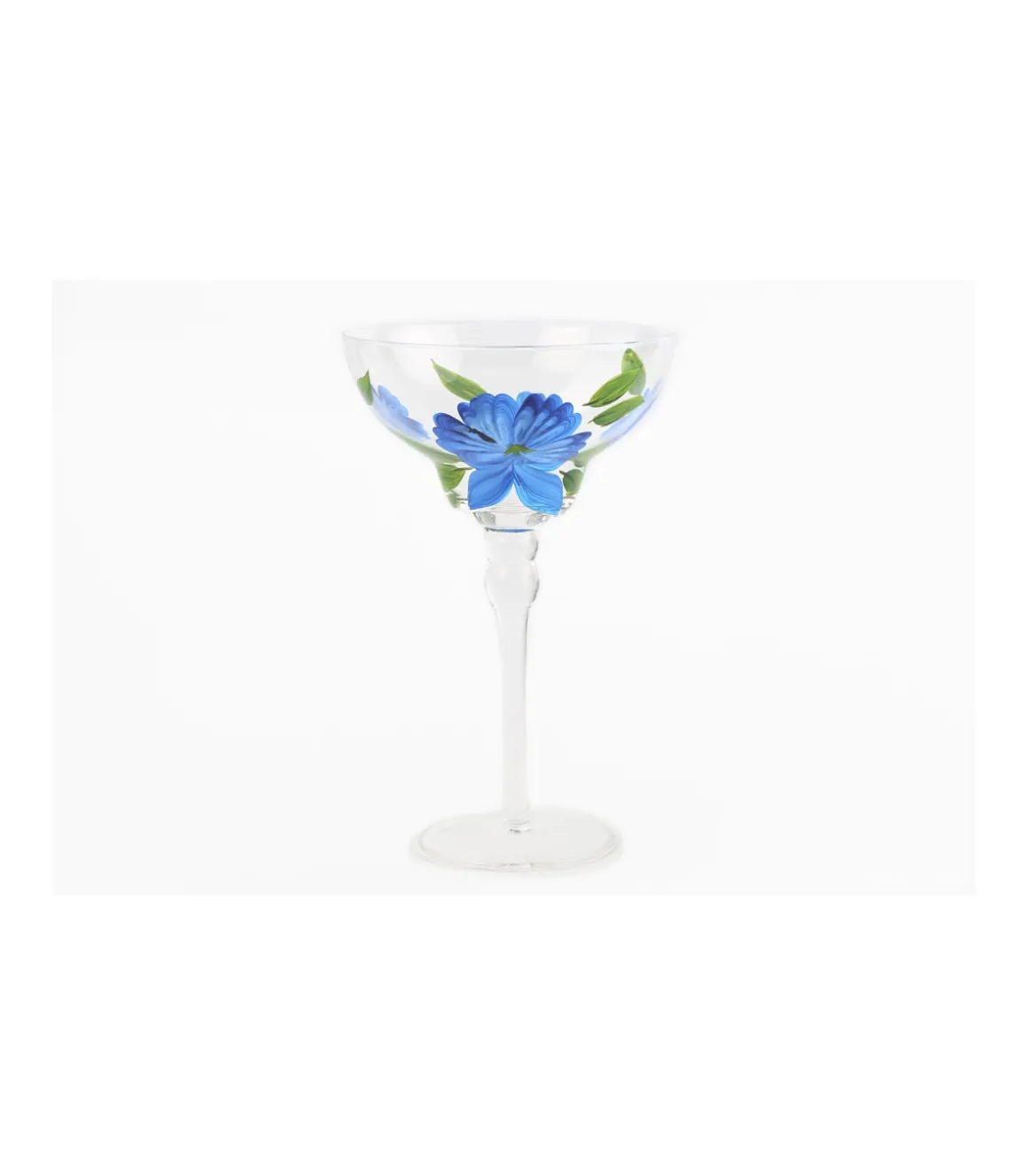 Copa Margarita Pintado A Mano Flores Love&home