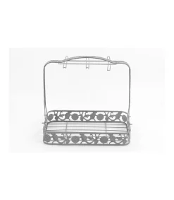 Expositor Cesta De 6 Vasos Y Platos 30x27.5x18cm Love&home