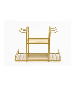 Expositor Cesta De 6 Vasos Y Platos 32.5x24.5x17cm Love&home