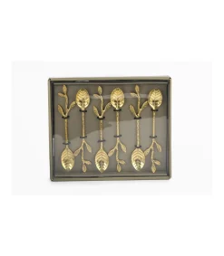 Juego 6 Cucharas Hojas Largo18cm Love&home