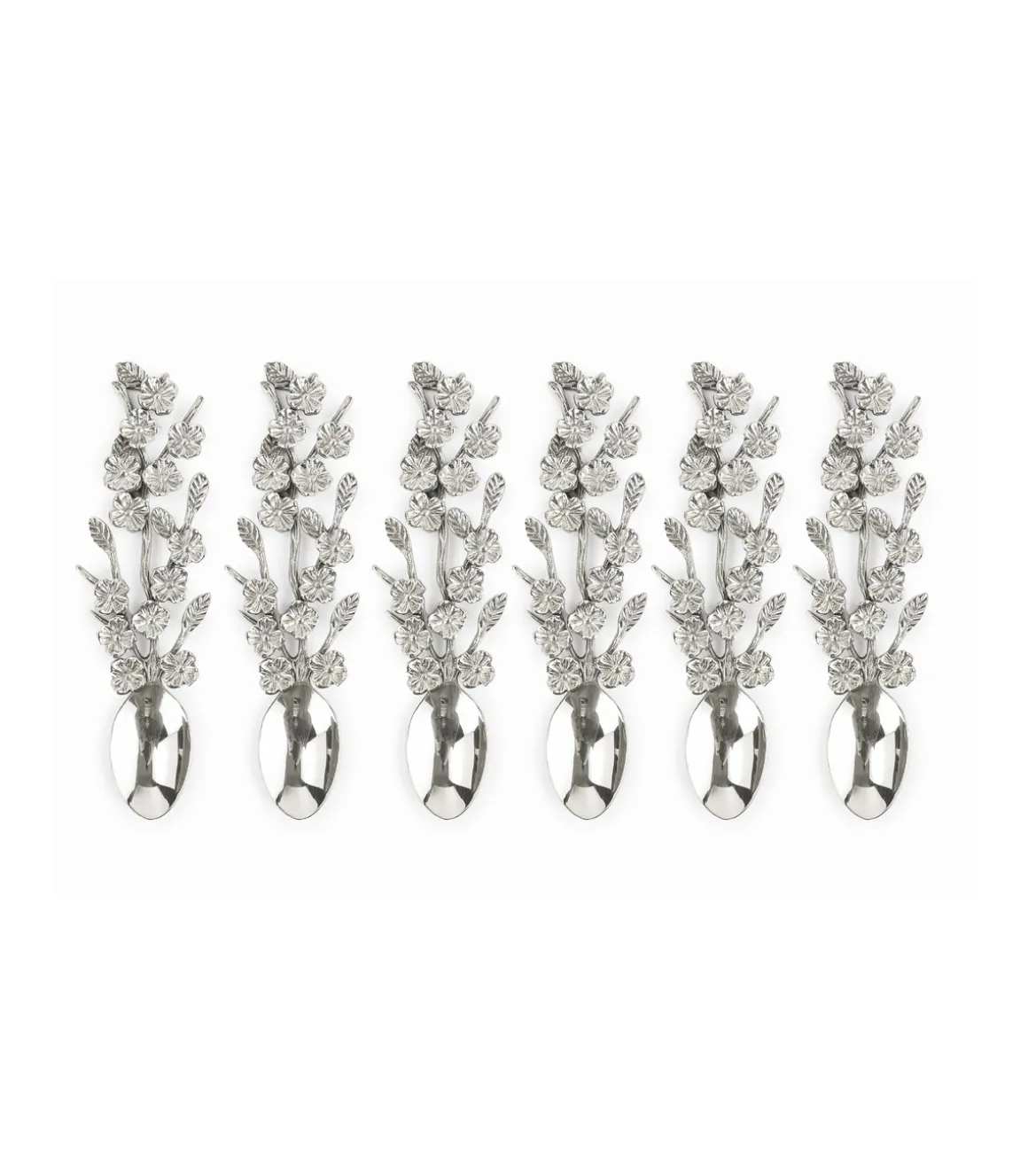 Juego 6 Cucharas Hojas Largo20cm Love&home