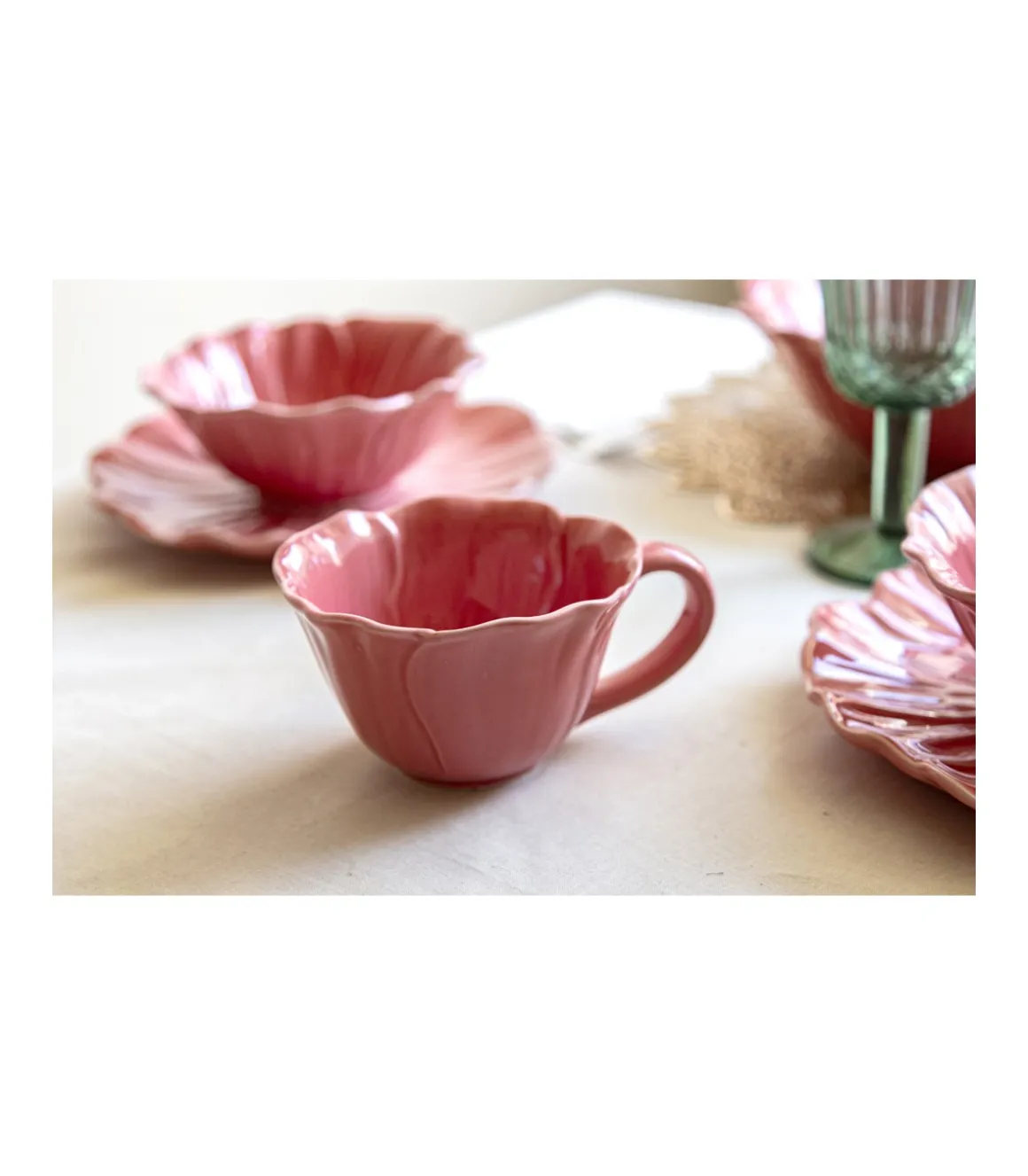 Mug Taza Flor 14.5x14.5x6.7cm Love&home
