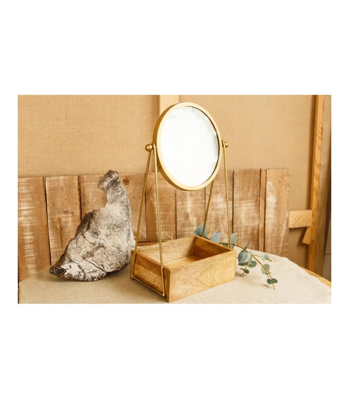 Organizador De Mesa Con Espejo Love&home