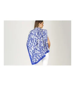 Pañuelo Cuadrado Hojas 110x110cm