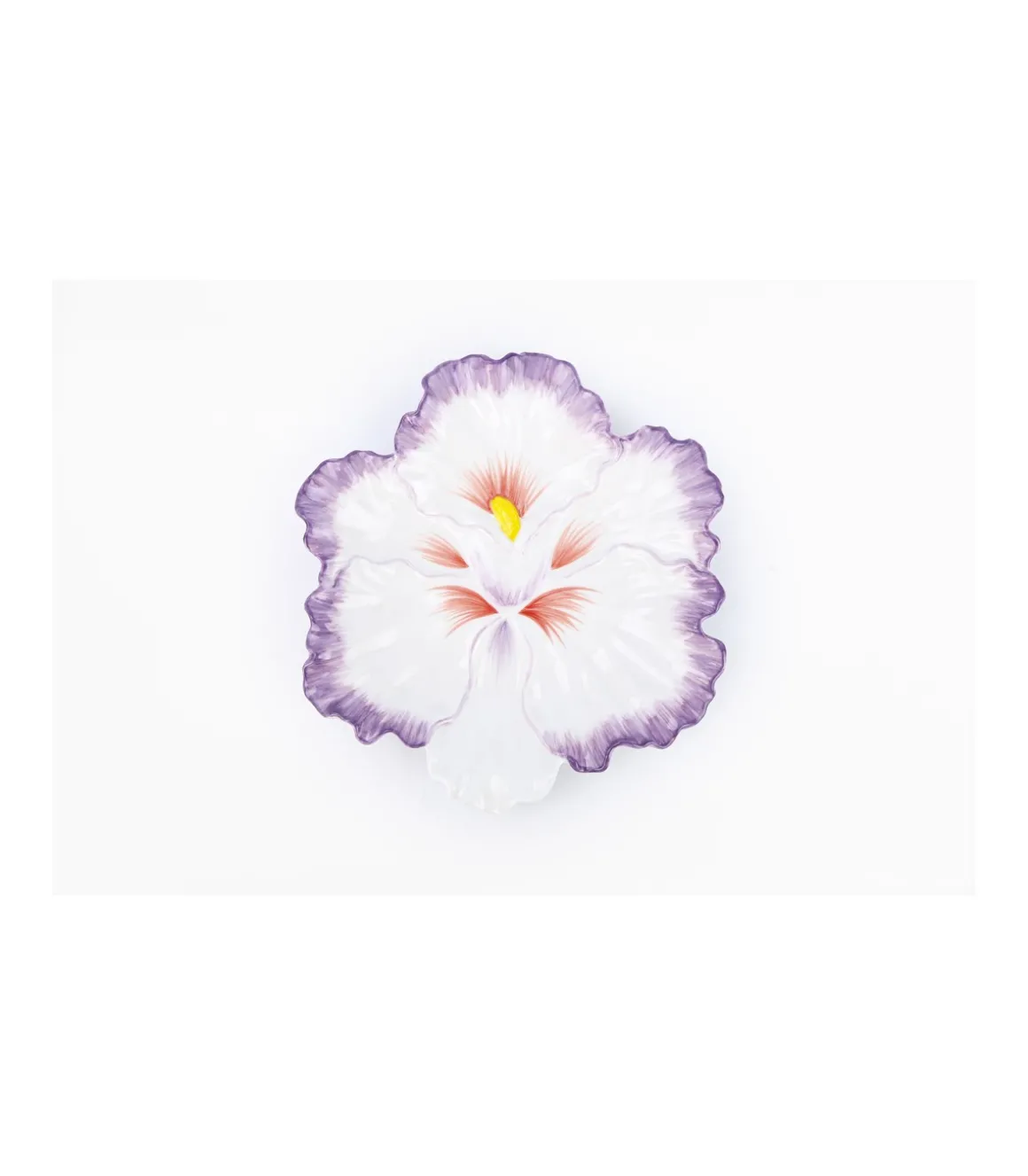 Plato Diametro Flor Pintado A Mano 24cm Love&home