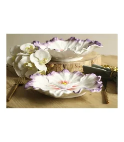 Plato Diametro Flor Pintado A Mano 24cm Love&home