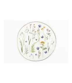 Plato Ovalado Filo Dorado 26cm Love&home