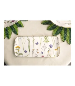 Plato Rectangular Filo Dorado 22cm Love&home