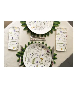 Plato Rectangular Filo Dorado 22cm Love&home