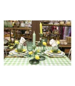 Portavelas 2 Limones Alto 25cm Love&home