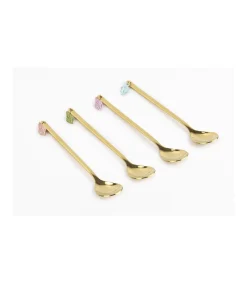 Set De 4 Cucharillas Conchas Love&home