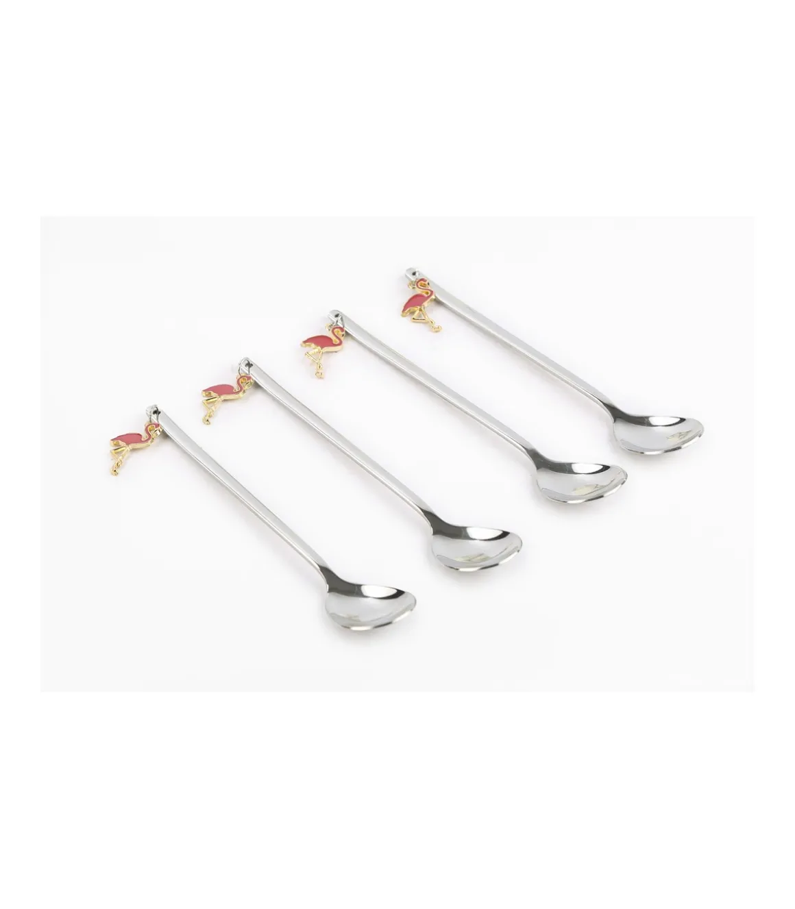 Set De 4 Cucharillas Flamingos Love&home