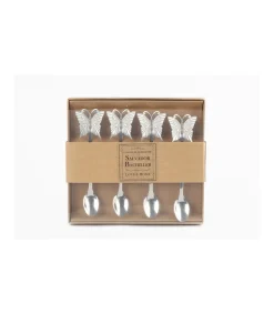 Set De 4 Cucharillas Mariposas Love&home