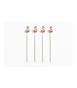 Set De 4 Pinchos Flamingo Love&home