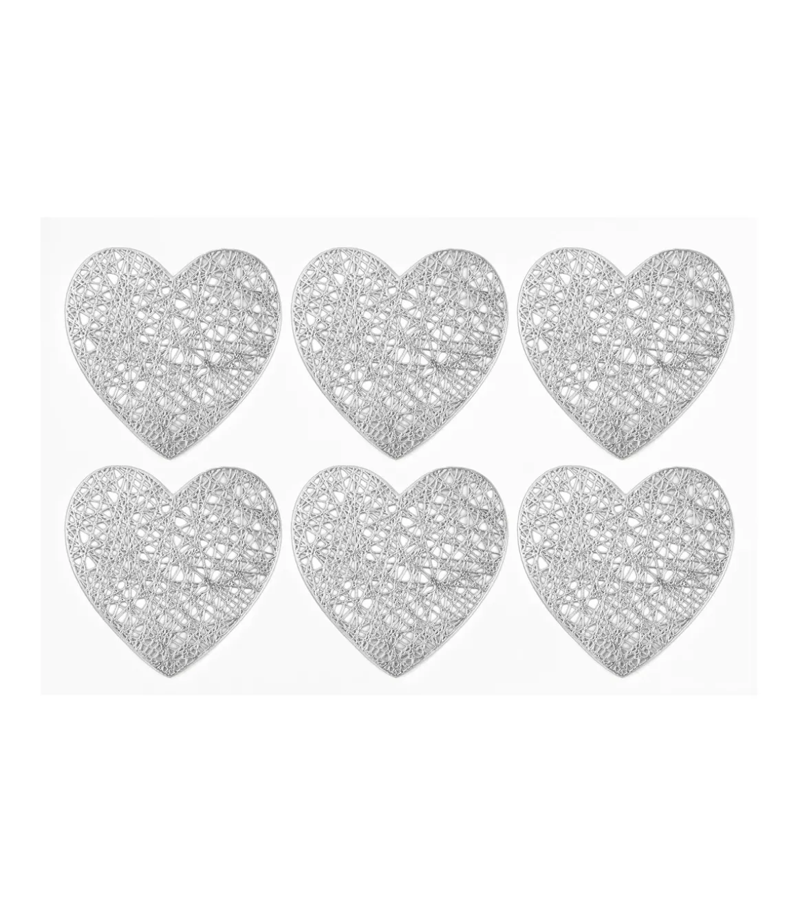 Set De 6 Posavasos Corazon Love&home