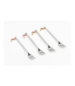Set De 4 Tenedores Flamingos Love&home