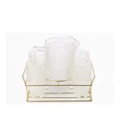 Set Jarra Y 4 Vasos 350ml Love&home
