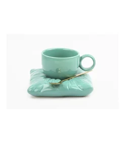 Taza 200ml Con Plato Almohada Y Cucharita Love&home